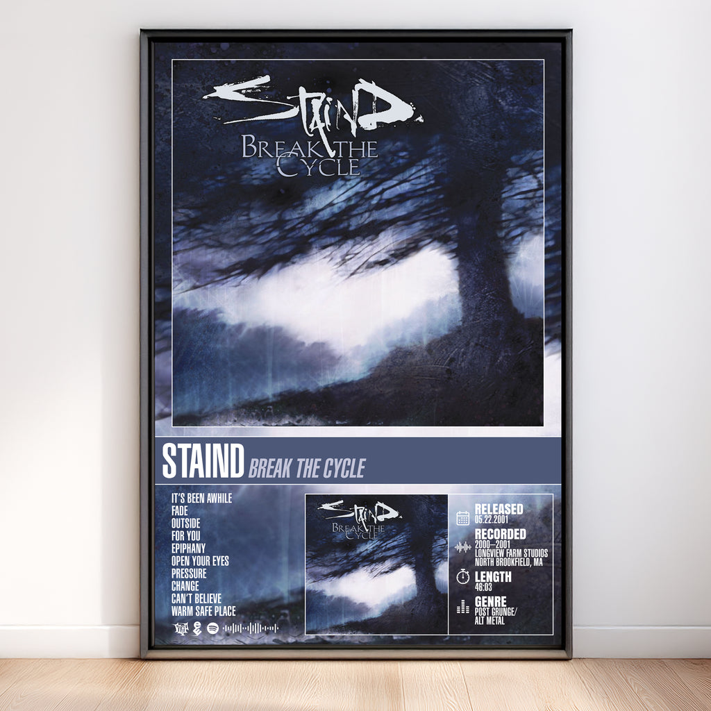 Staind - Break The Cycle | Tracklist Poster