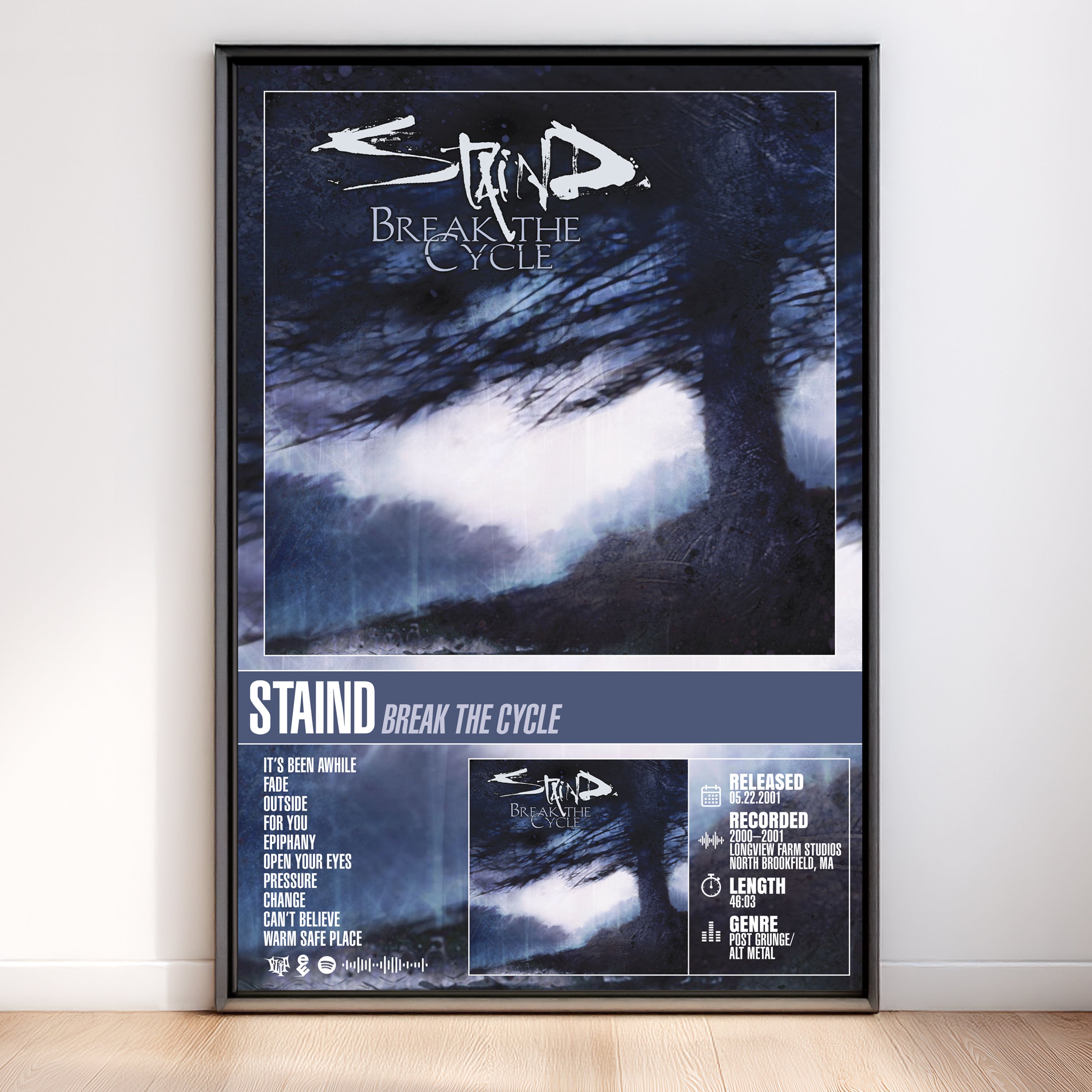 Staind - Break The Cycle | Tracklist Poster