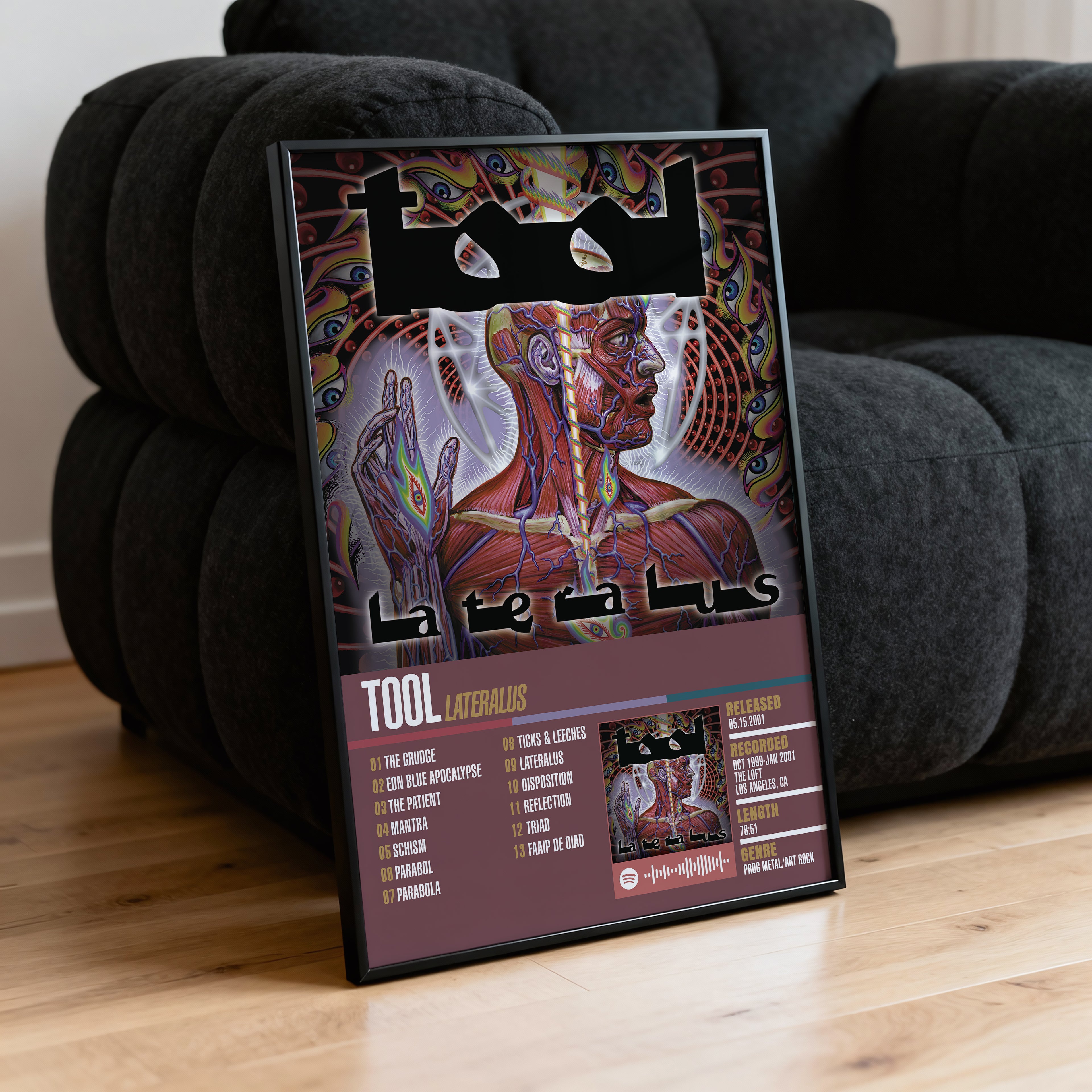 Tool – Lateralus | Tracklist Poster