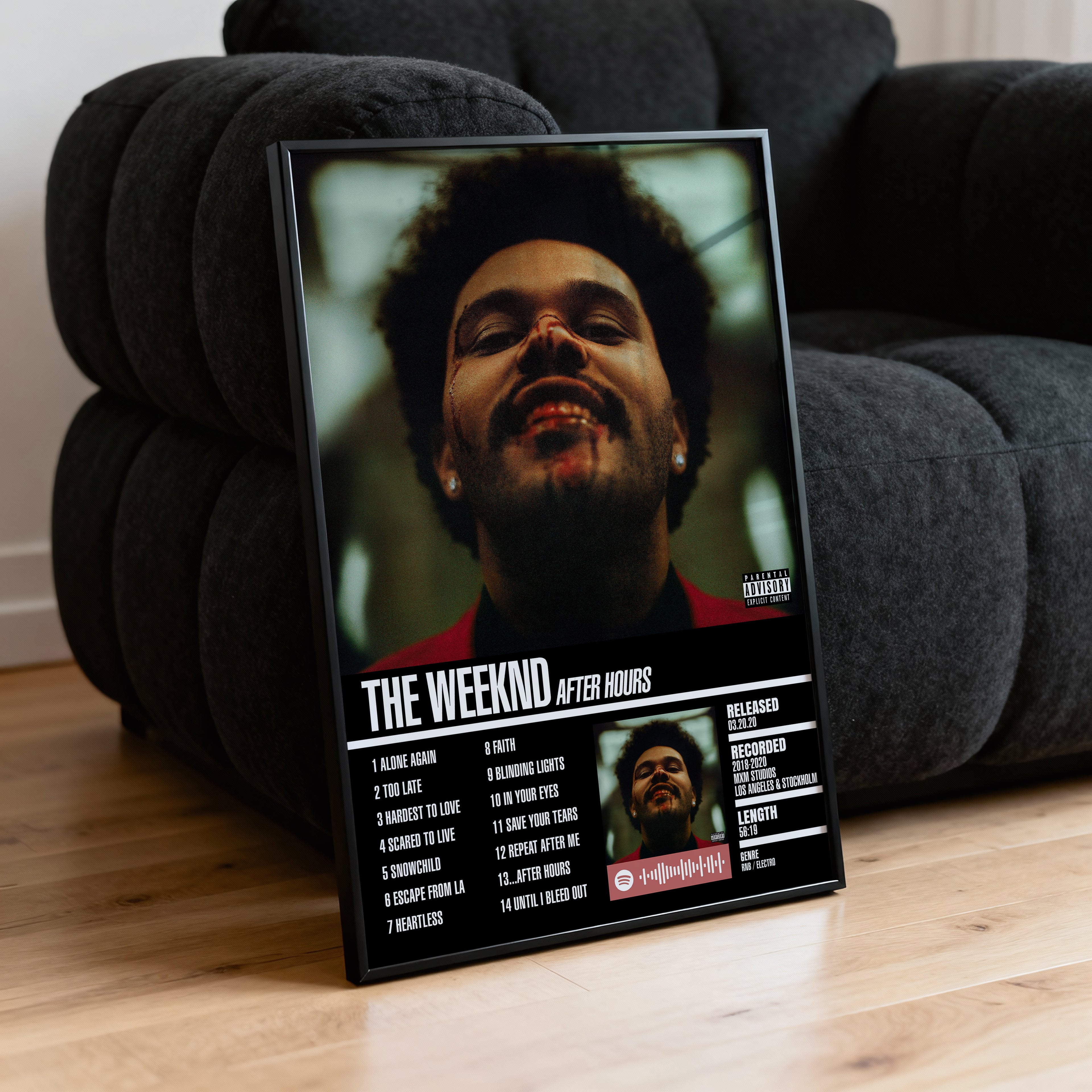 The Weeknd – After Hours | Tracklist Poster