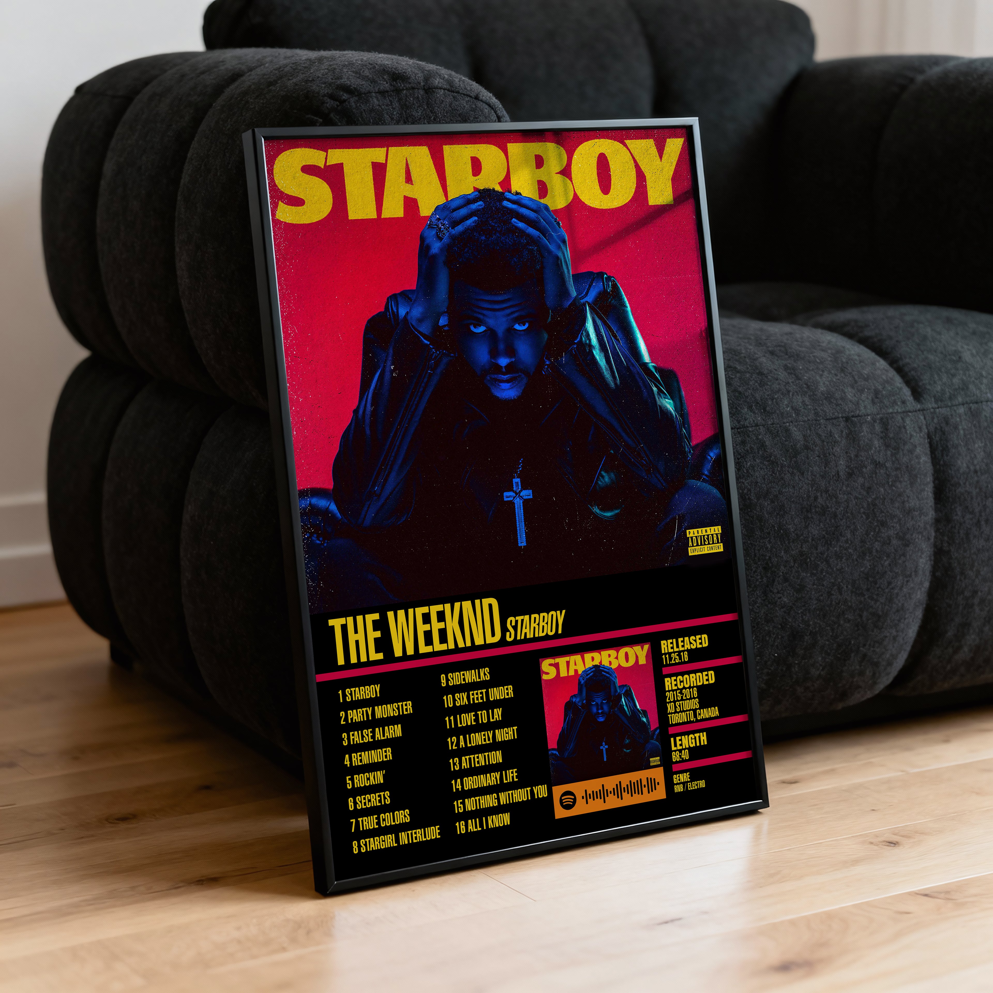 The Weeknd – Starboy | Tracklist Poster