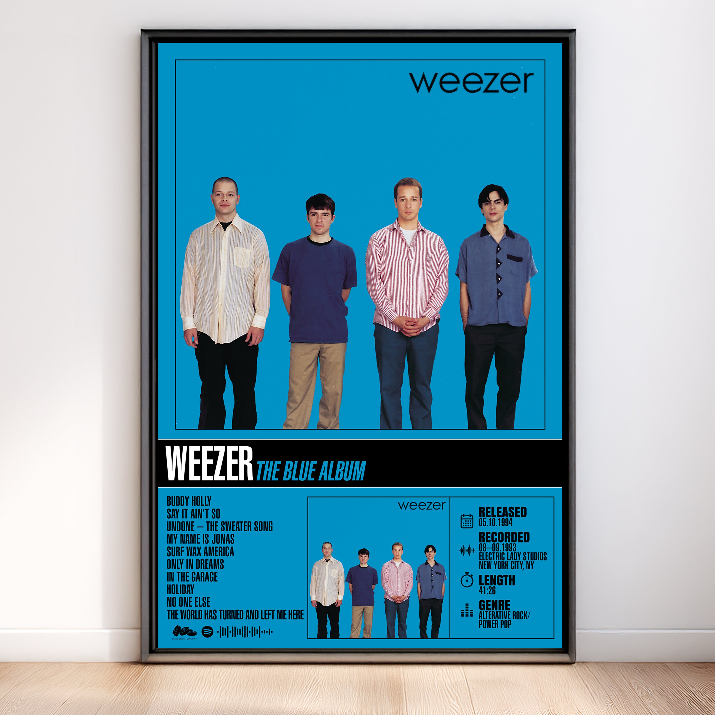 Weezer - (Blue Album) | Album Poster (Digital Download)