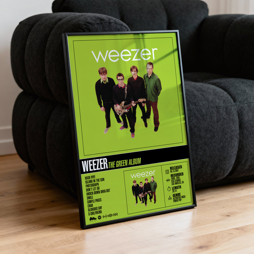 Weezer - (Green Album) | Tracklist Poster