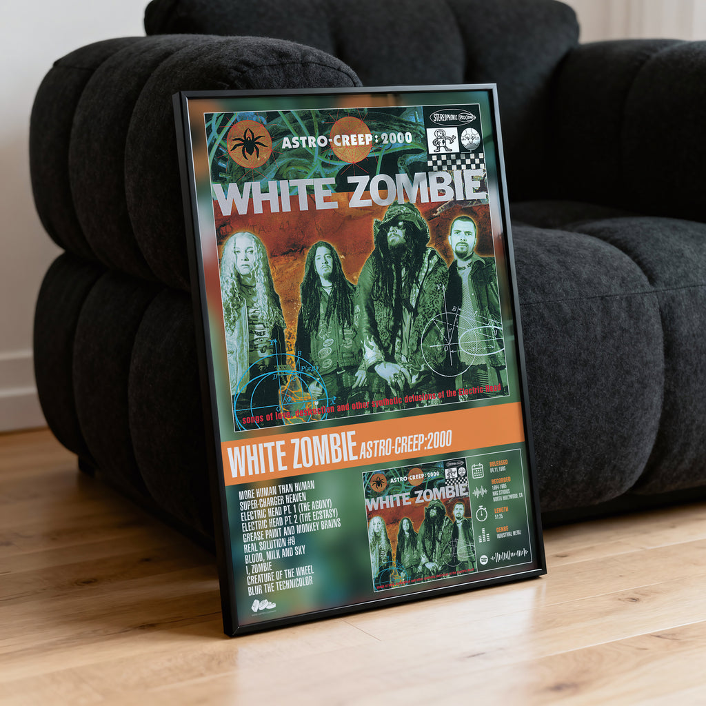 White Zombie - Astro-Creep: 2000 | Tracklist Poster