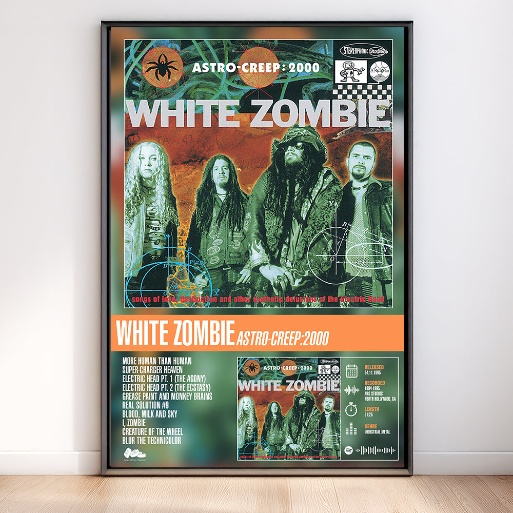 White Zombie - Astro-Creep: 2000 | Tracklist Poster